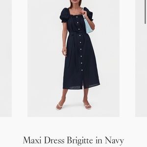 Daily Sleeper Brigitte Dress - NAVY